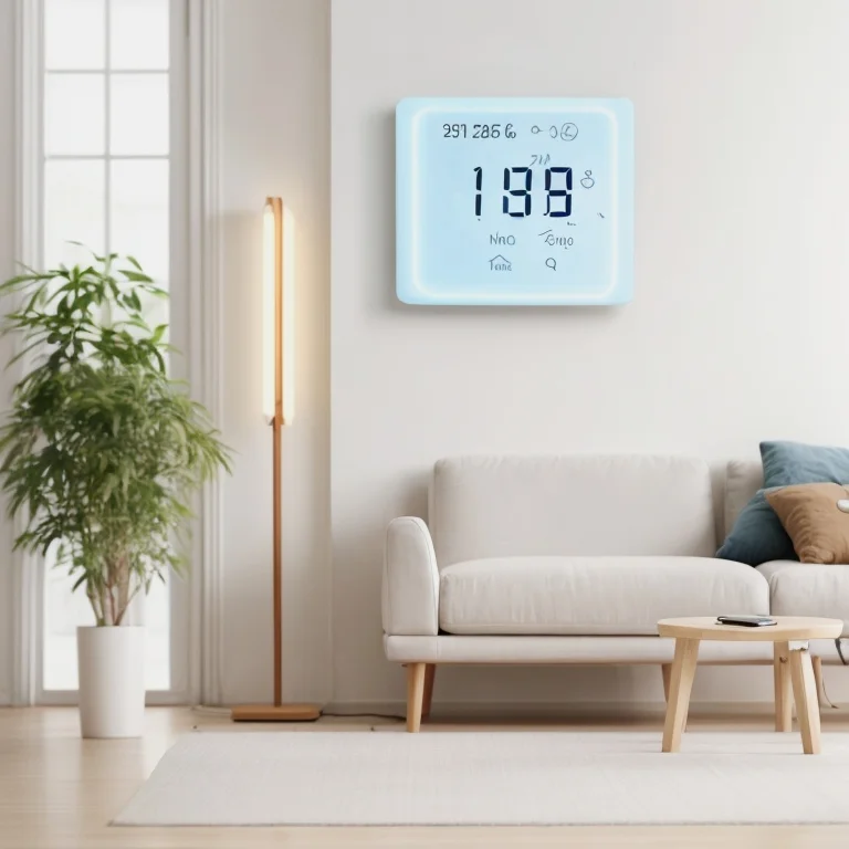 Lernender Thermostat mit App-Anzeige